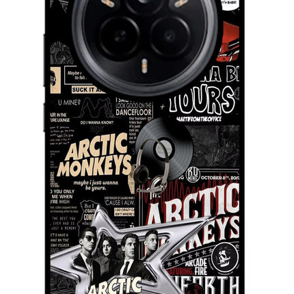 Arctic Monkeys Realme 14 Pro 5G Glass Case Back Cover by Casekaro