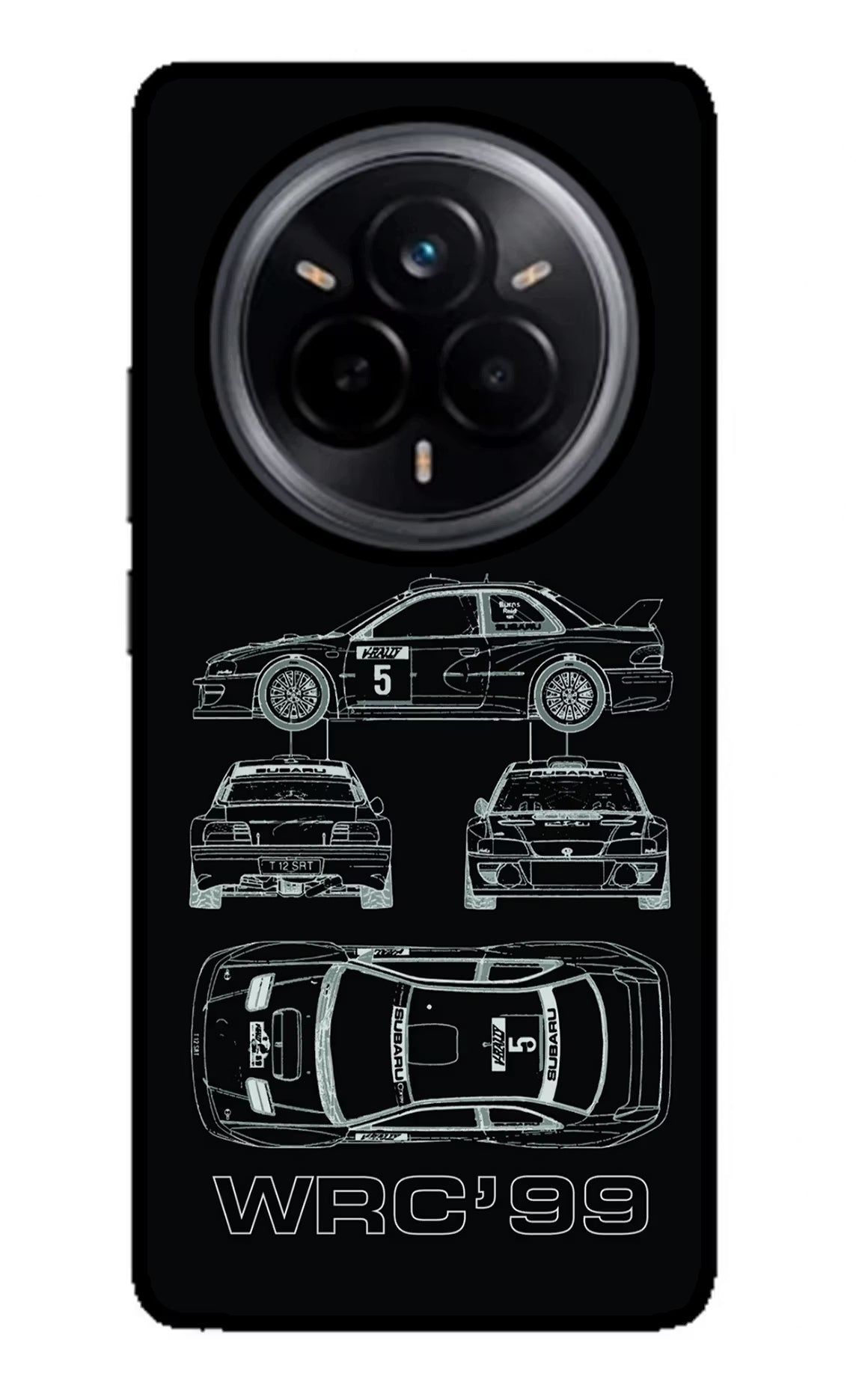 WRC'99 Realme 14 Pro 5G Glass Case Back Cover by Casekaro