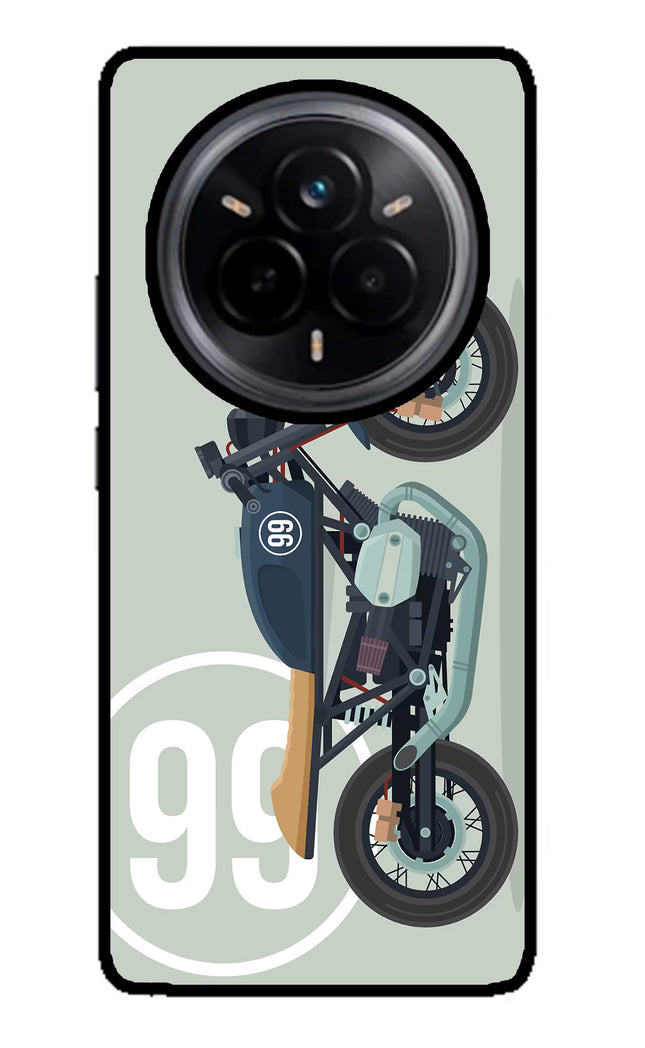 Classic Cafe Racer 99 Realme 14 Pro 5G Glass Case Back Cover by Casekaro