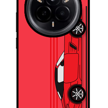 Red Velocity Realme 14 Pro 5G Glass Case