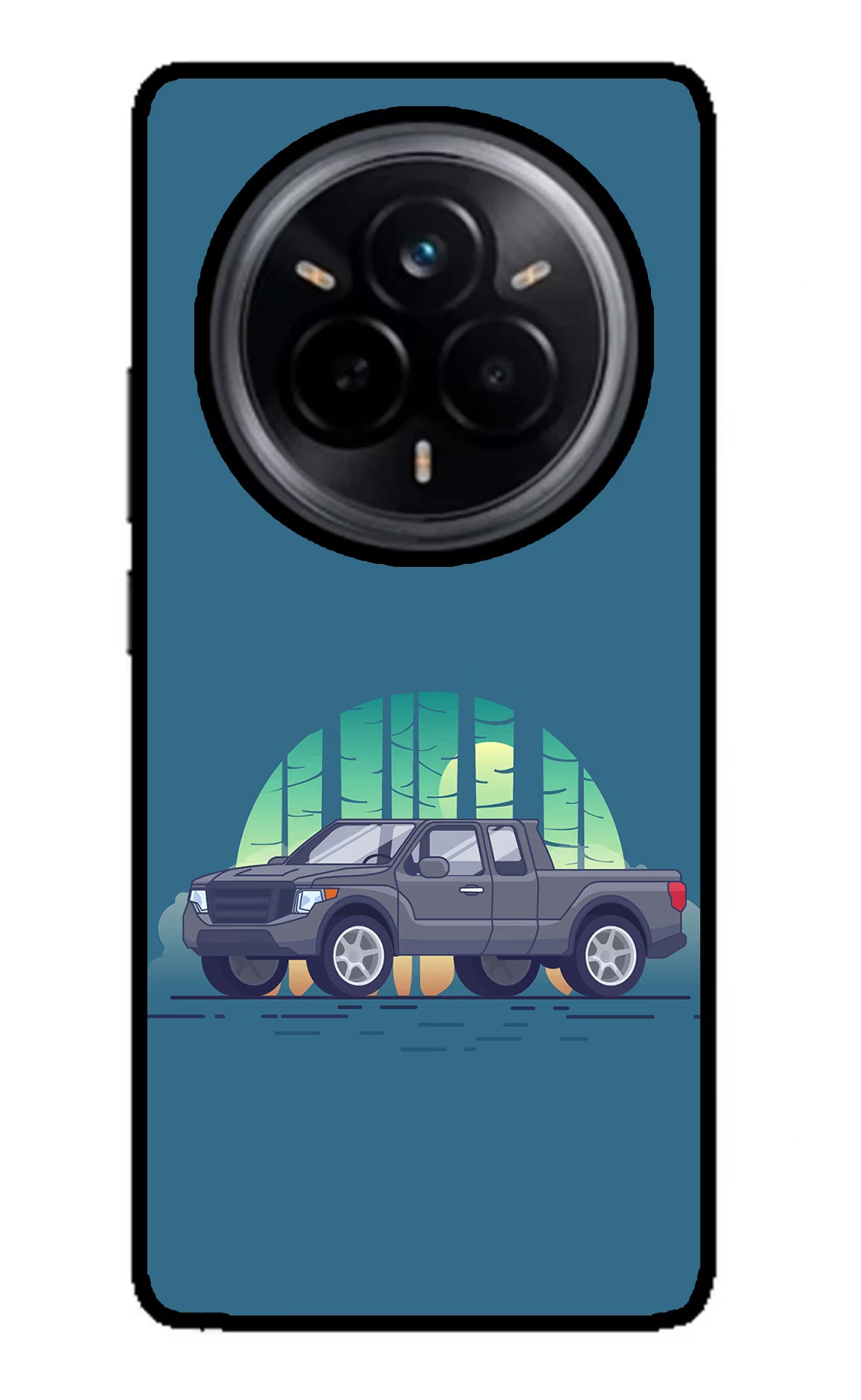 Retro Garage Vibe Realme 14 Pro 5G Glass Case