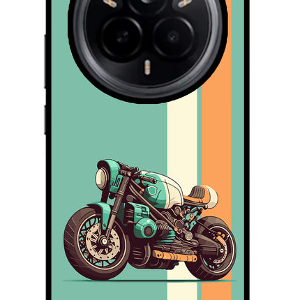 Striped Moto Drift Realme 14 Pro 5G Glass Case