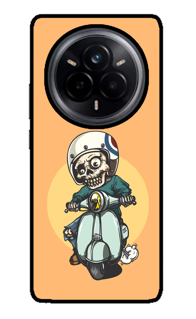 Undead Biker Realme 14 Pro 5G Glass Case Back Cover by Casekaro