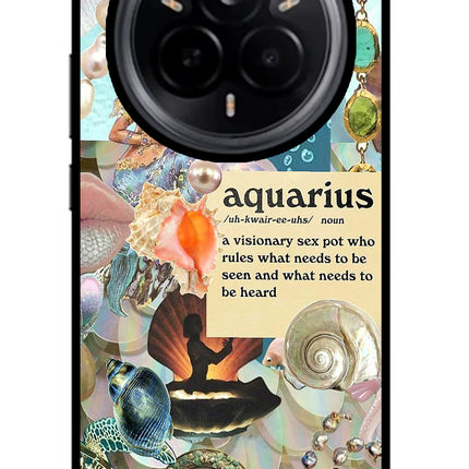 Aquarius Zodiac Realme 14 Pro 5G Glass Case