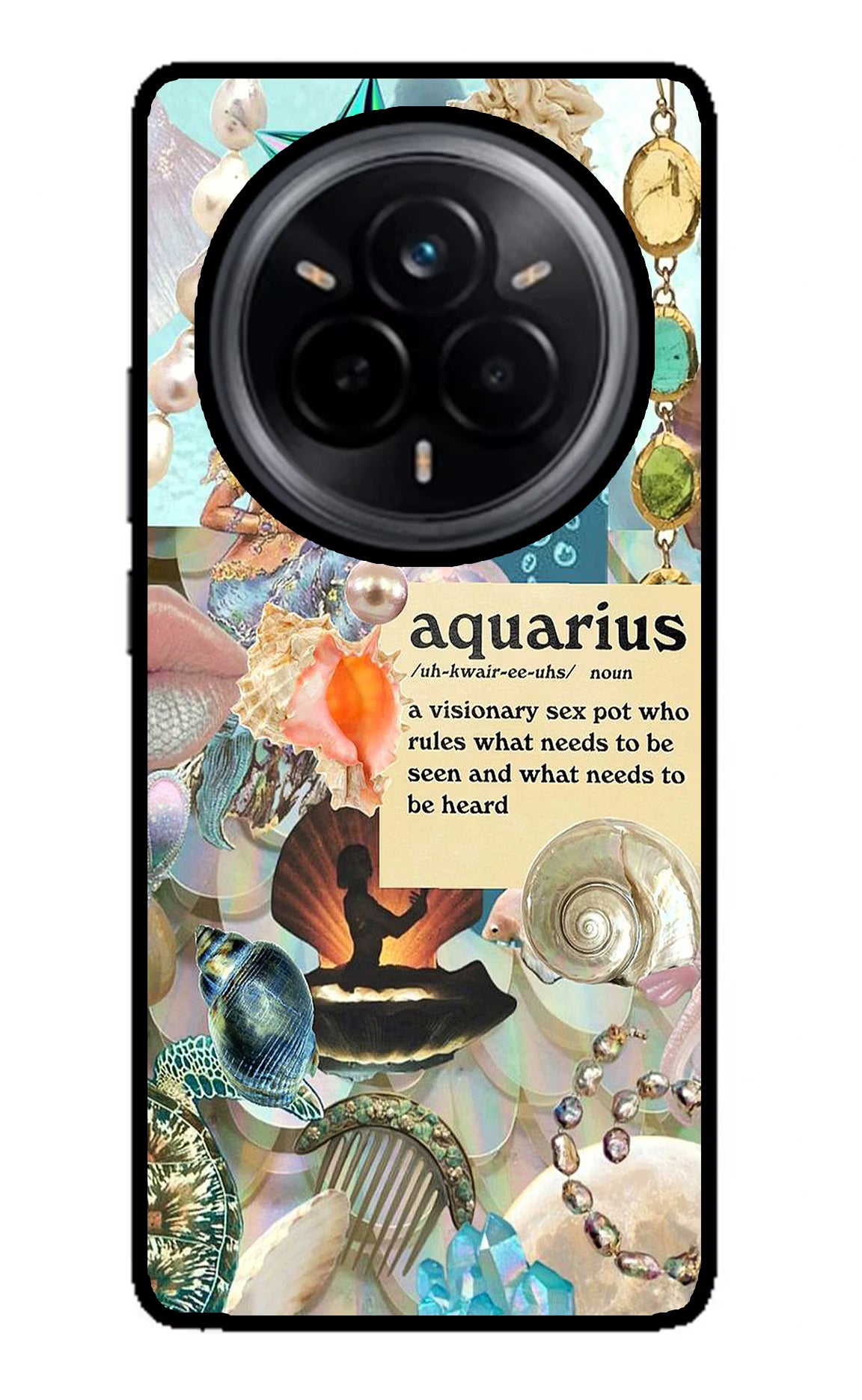 Aquarius Zodiac Realme 14 Pro 5G Glass Case