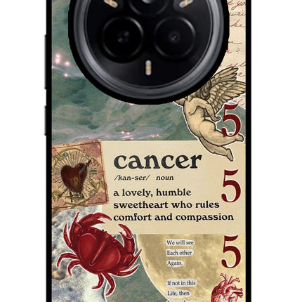 Cancer Zodiac Realme 14 Pro 5G Glass Case