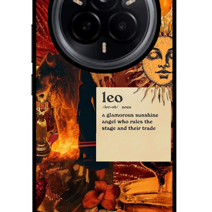 Leo Zodiac Realme 14 Pro 5G Glass Case