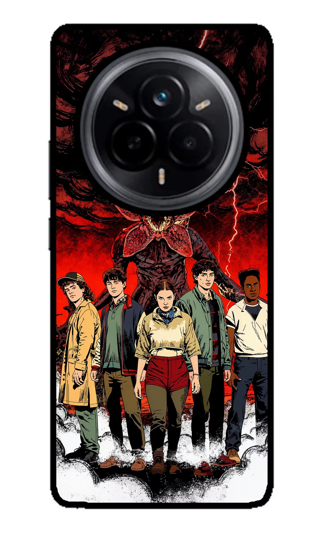 Ordinary Things Characters Realme 14 Pro 5G Glass Case Back Cover by Casekaro