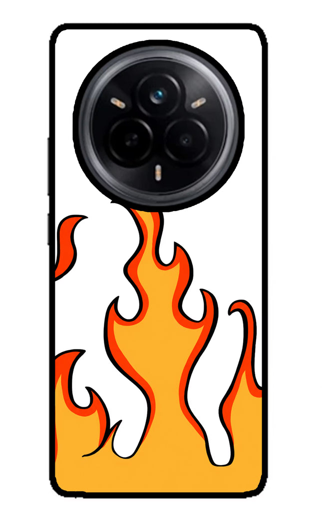 Fired Up – White Realme 14 Pro 5G Glass Case