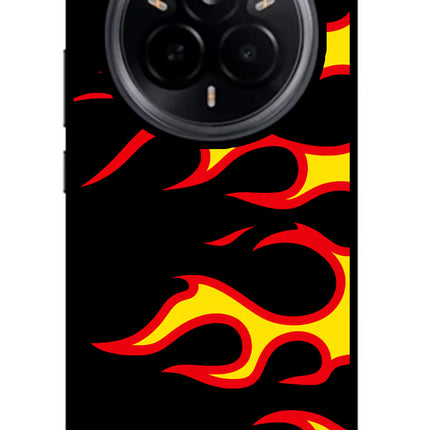 Side Sweep Flames Realme 14 Pro 5G Glass Case