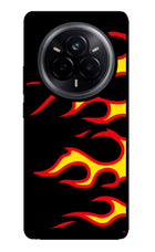 Side Sweep Flames Realme 14 Pro 5G Glass Case