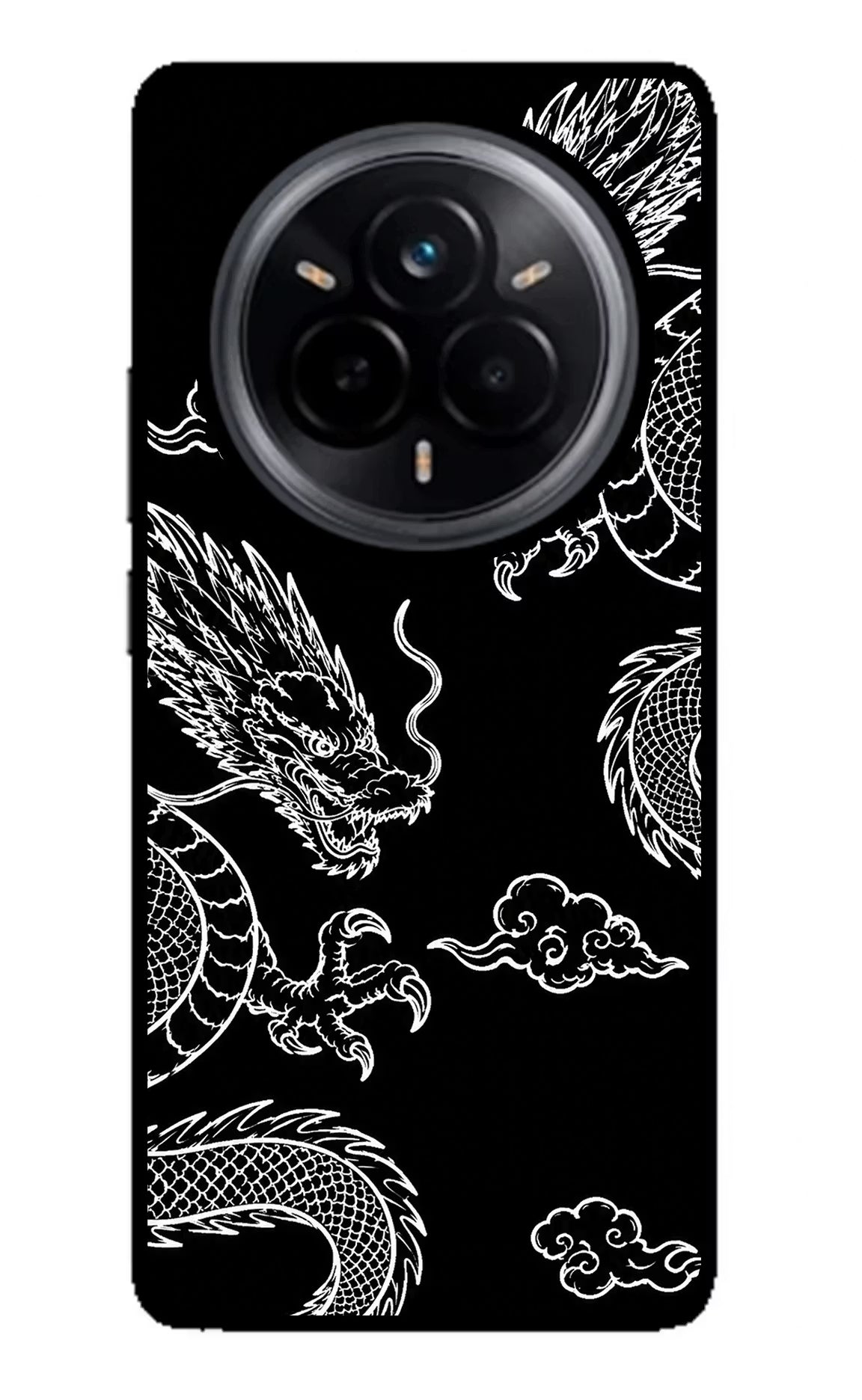 Twin Dragons Realme 14 Pro 5G Glass Case Back Cover by Casekaro