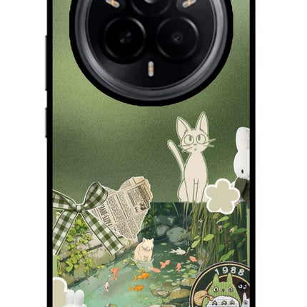 Aesthetic anime Realme 14 Pro 5G Glass Case