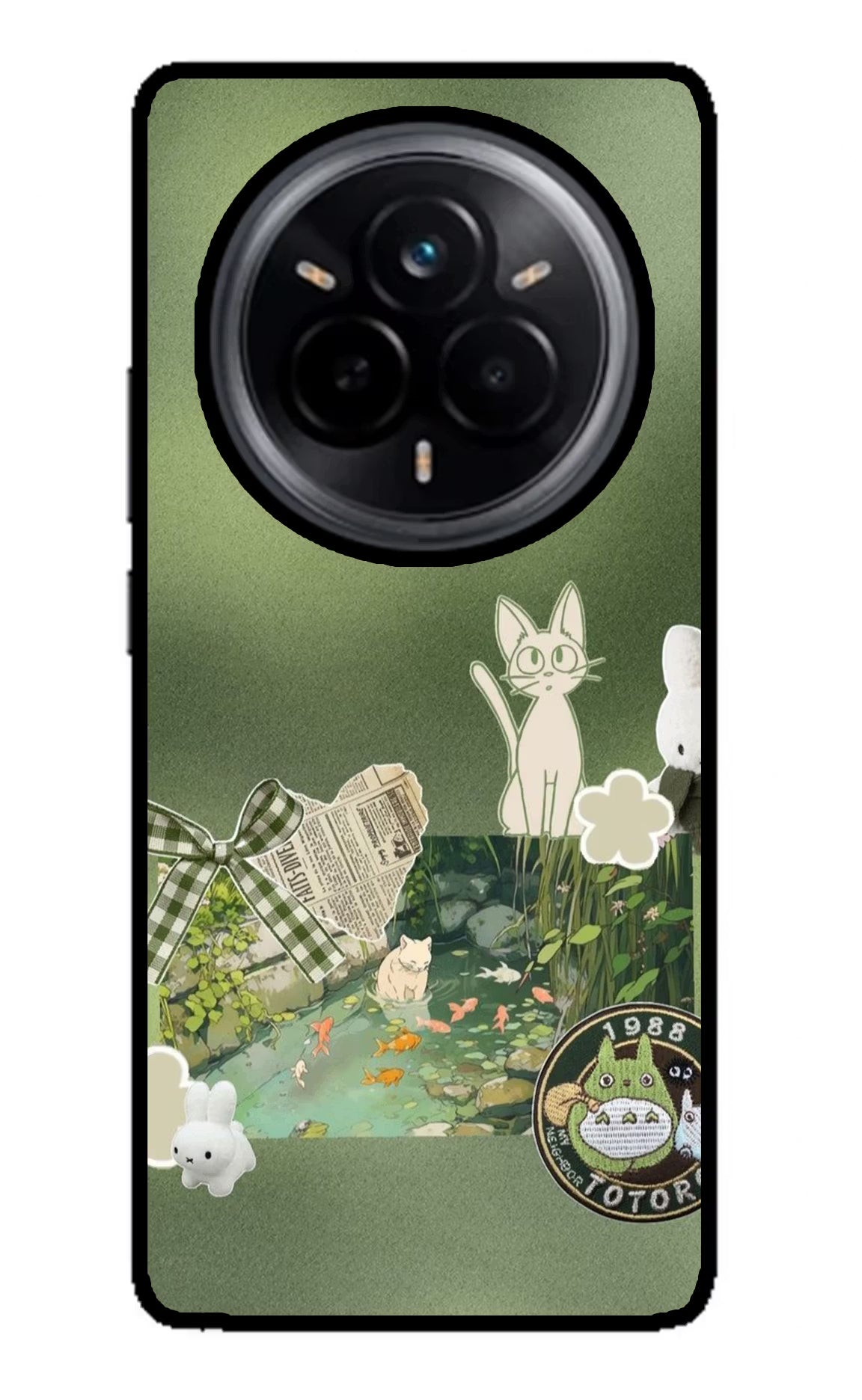 Aesthetic anime Realme 14 Pro 5G Glass Case Back Cover by Casekaro
