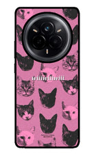 Pink Cats Realme 14 Pro 5G Glass Case