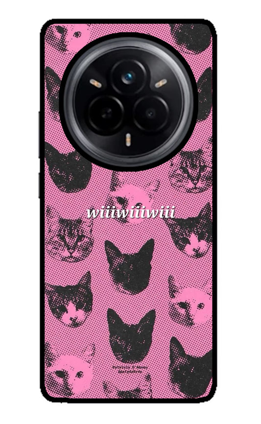 Pink Cats Realme 14 Pro 5G Glass Case