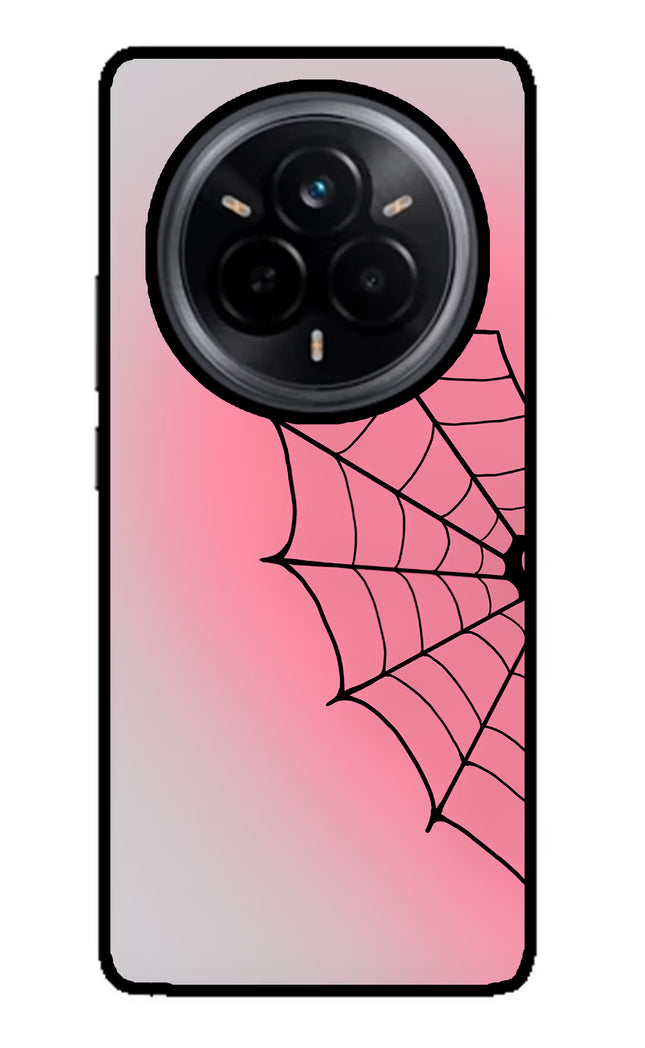Pink Web Realme 14 Pro 5G Glass Case