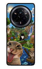 Minecraft Cat Chaos Realme 14 Pro 5G Glass Case
