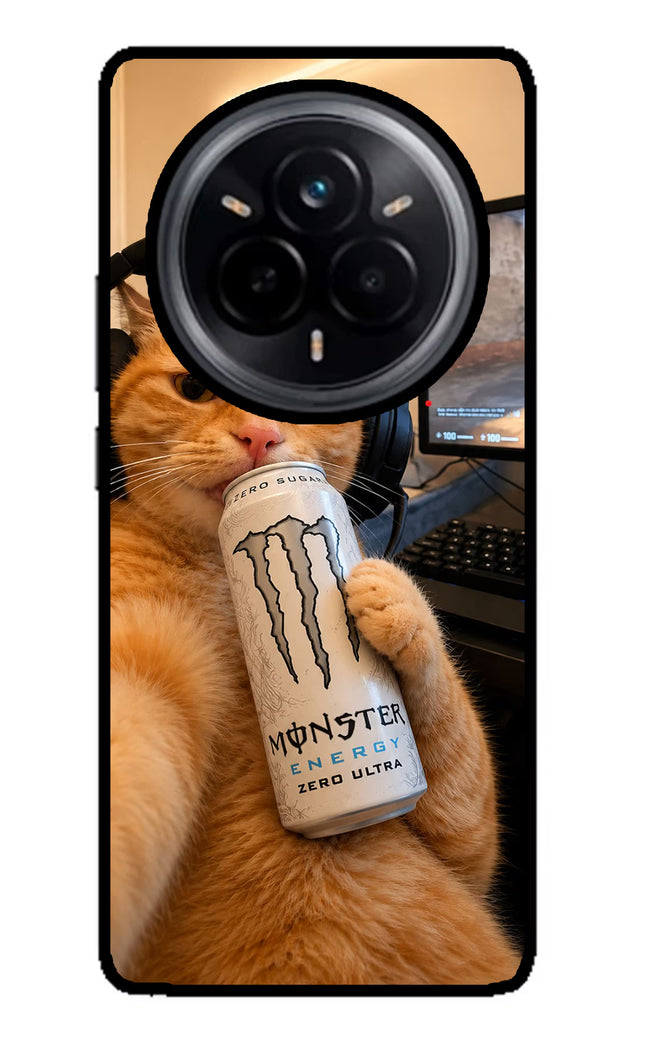 Gamer Cat Energy Realme 14 Pro 5G Glass Case
