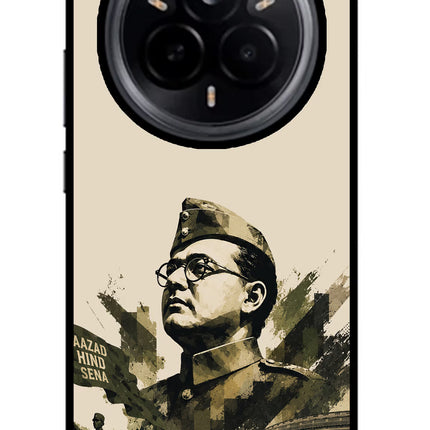 Netaji Rising Realme 14 Pro 5G Glass Case Back Cover by Casekaro