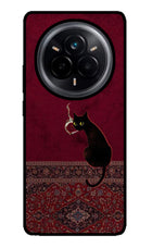 Midnight Cat Realme 14 Pro 5G Glass Case Back Cover by Casekaro