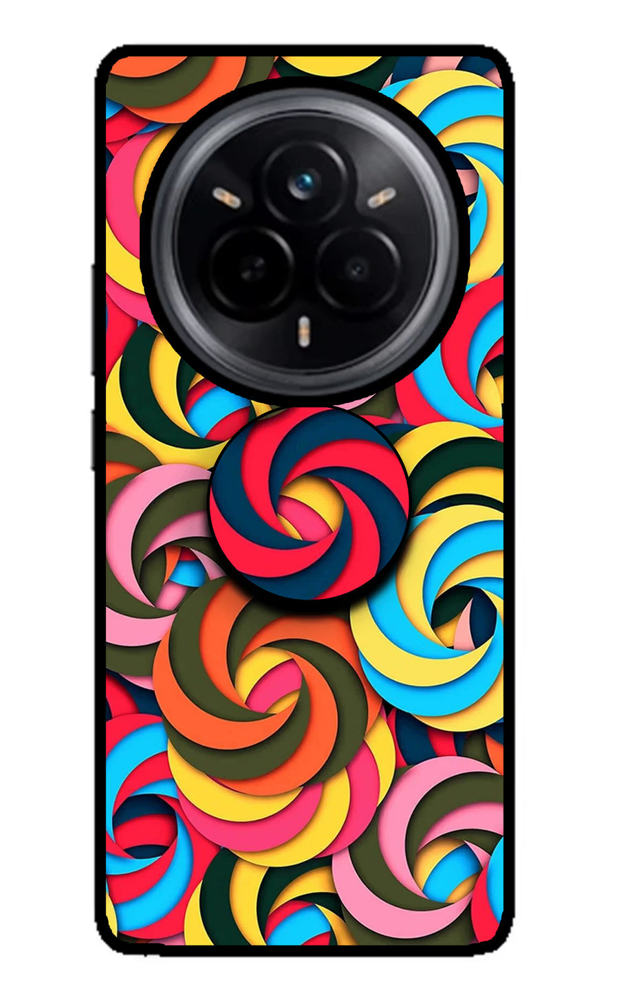 Spiral Pattern Realme 14 Pro 5G Pop Case, Glass case