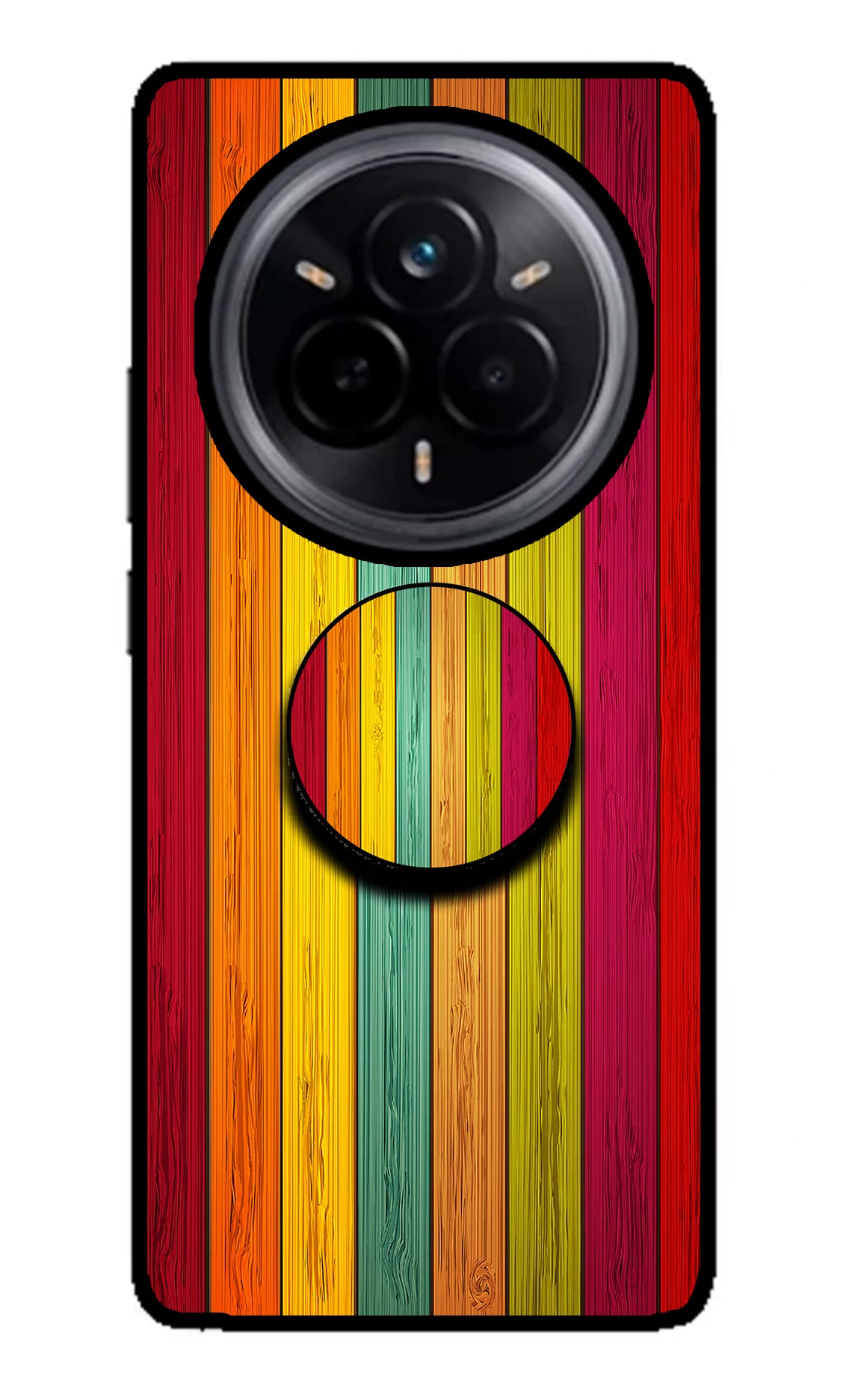 Multicolor Wooden Realme 14 Pro 5G Pop Case by Casekaro