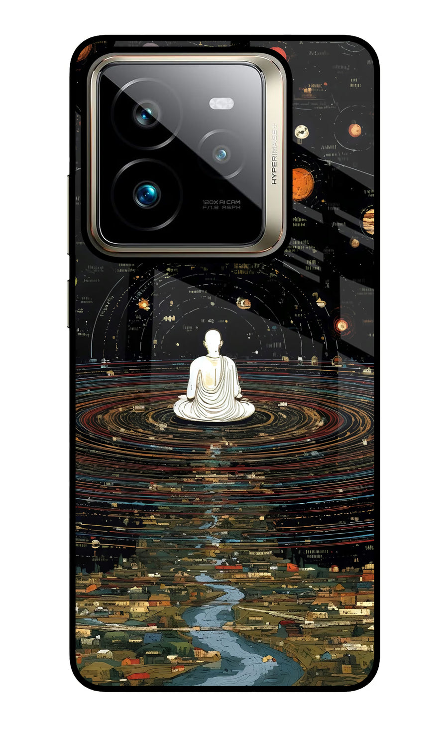 Space Monk Realme GT 7 Pro Back Cover, Glass case