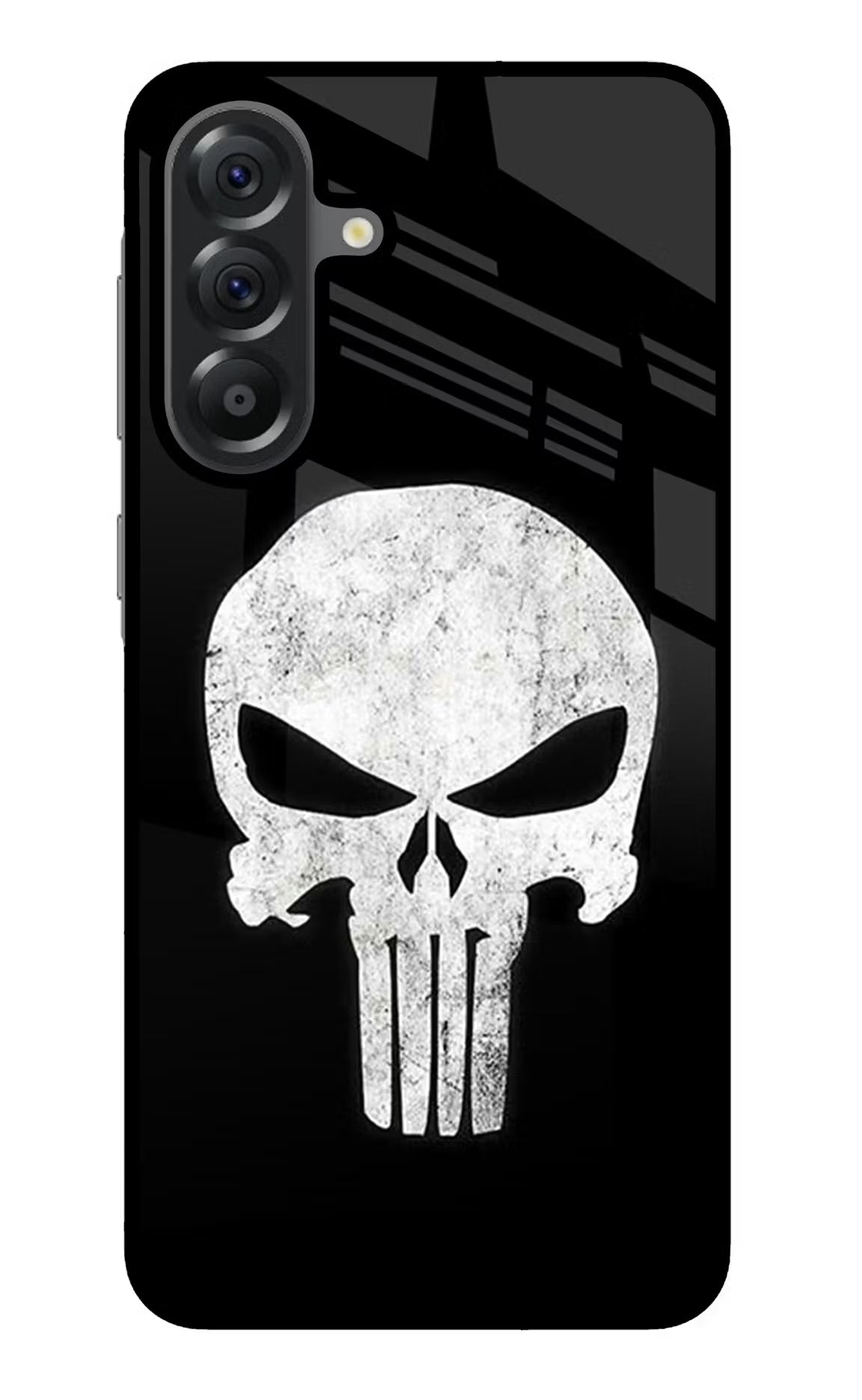 Punisher Skull Samsung A56 5G Glass Case Back Cover by Casekaro