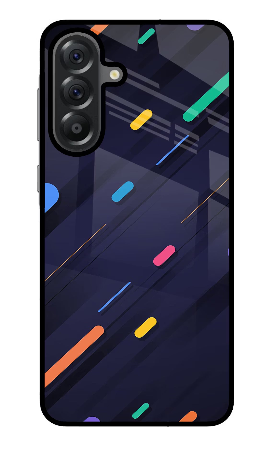 Abstract Design Samsung A56 5G Glass Case Back Cover by Casekaro