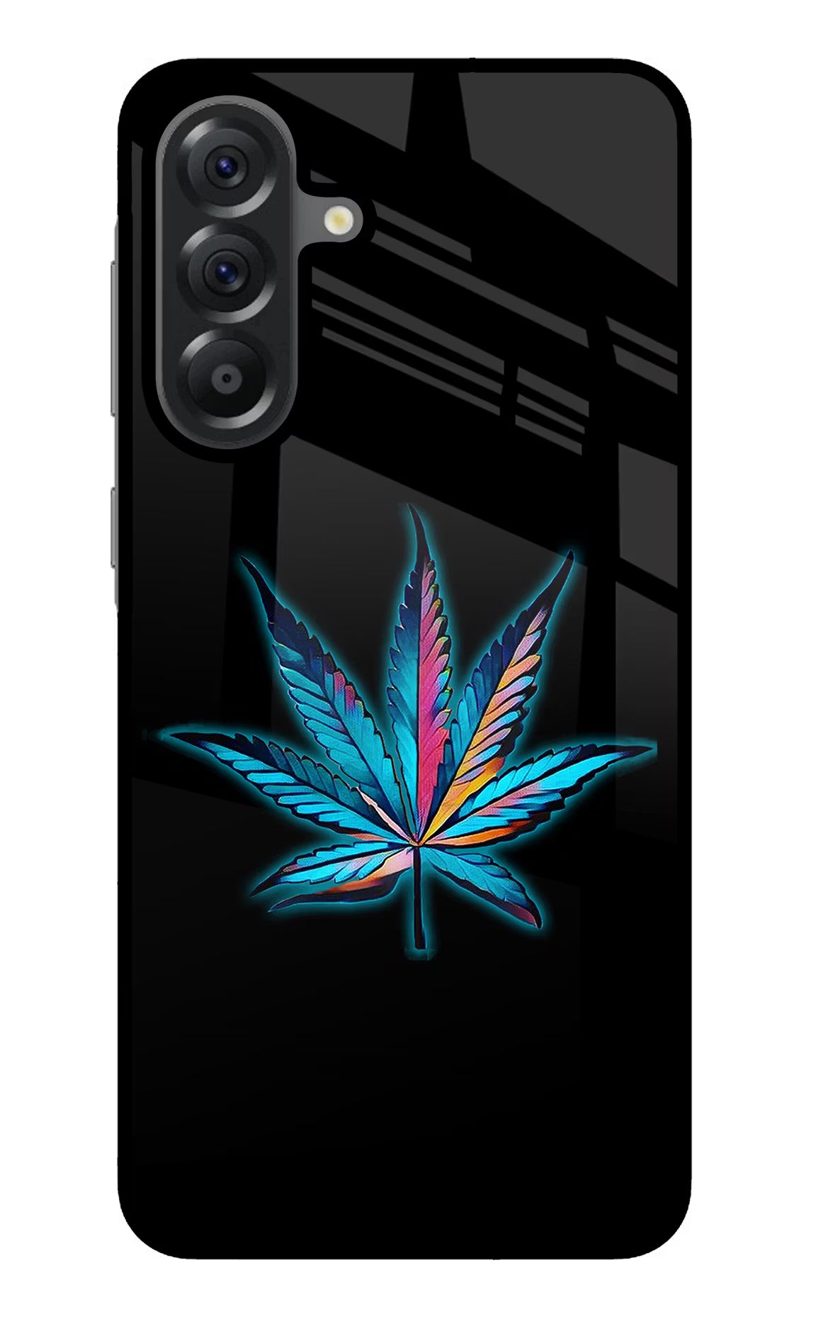 Weed Samsung A56 5G Glass Case Back Cover by Casekaro