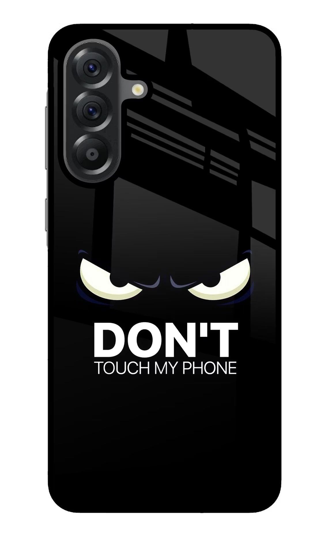 Don'T Touch My Phone Samsung A56 5G Glass Case Back Cover by Casekaro