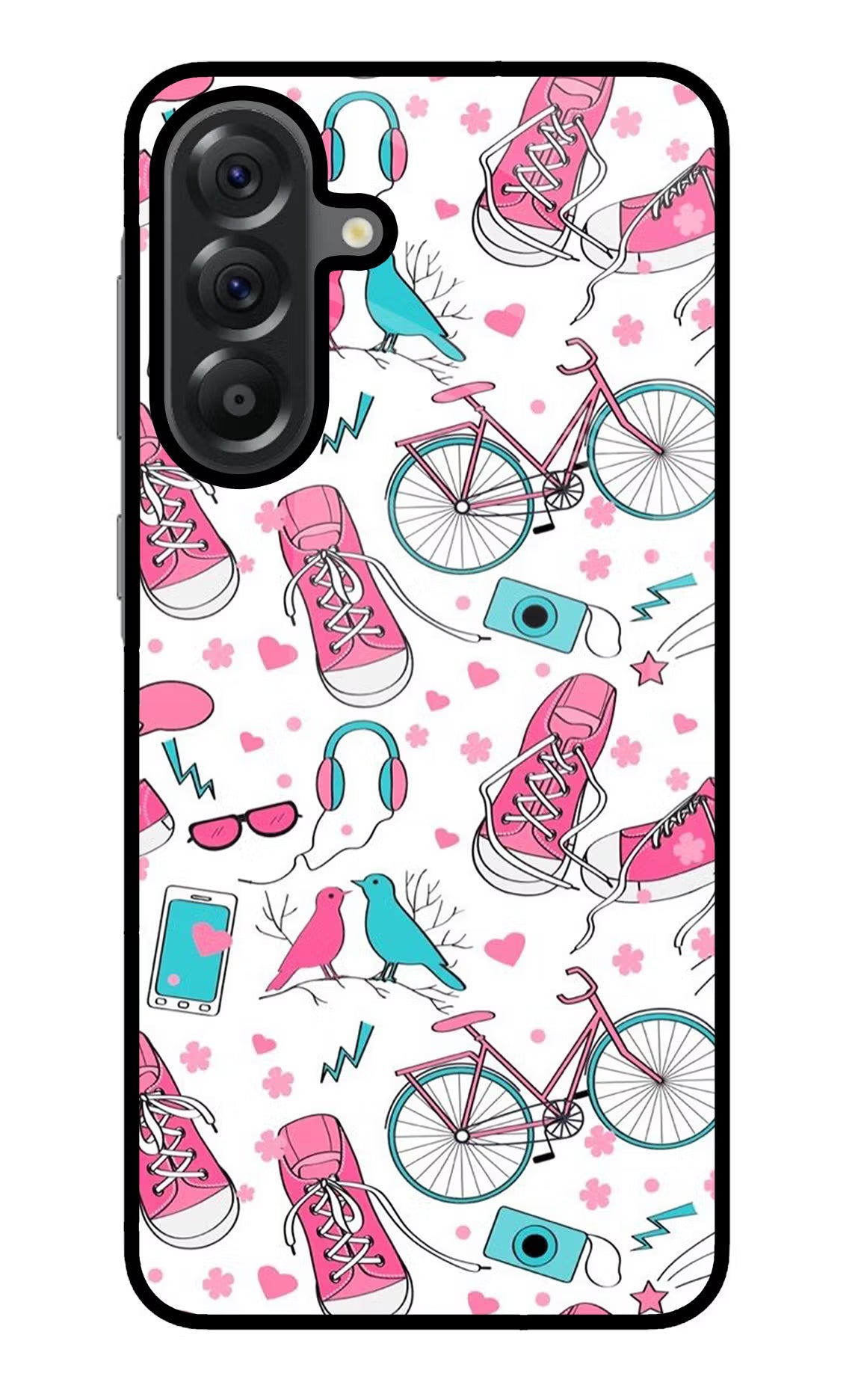 Artwork Samsung A56 5G Glass Case Back Cover by Casekaro