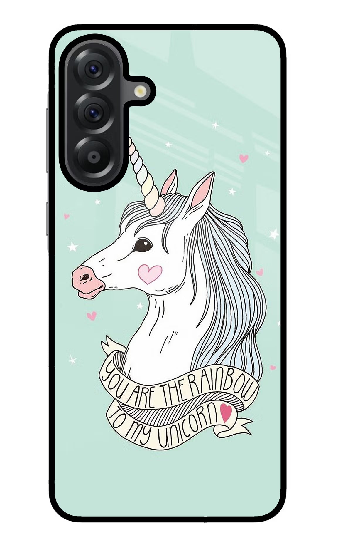 Unicorn Wallpaper Samsung A56 5G Glass Case Back Cover by Casekaro