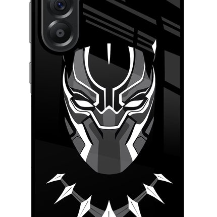 Black Panther Samsung A56 5G Glass Case Back Cover by Casekaro