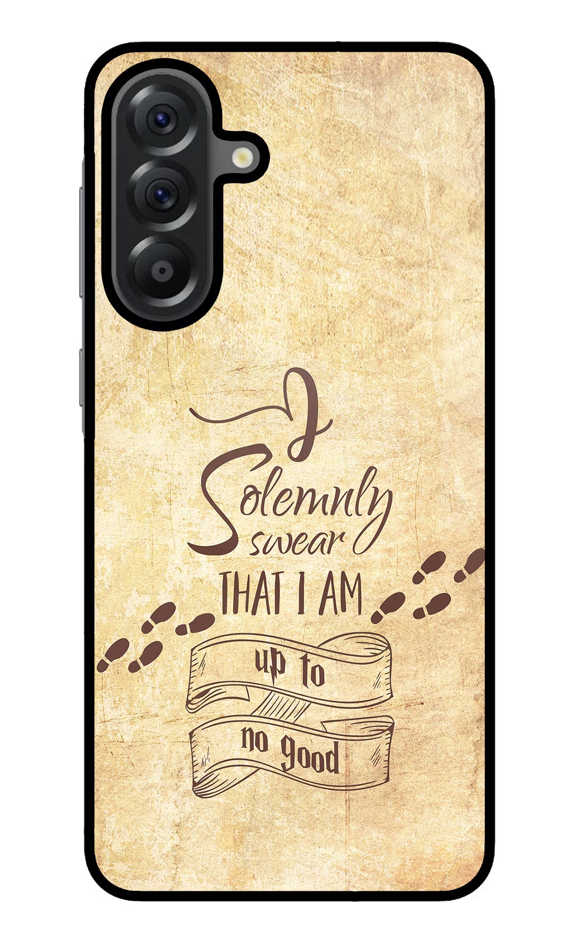 I Solemnly swear that i up to no good Samsung A56 5G Glass Case Back Cover by Casekaro