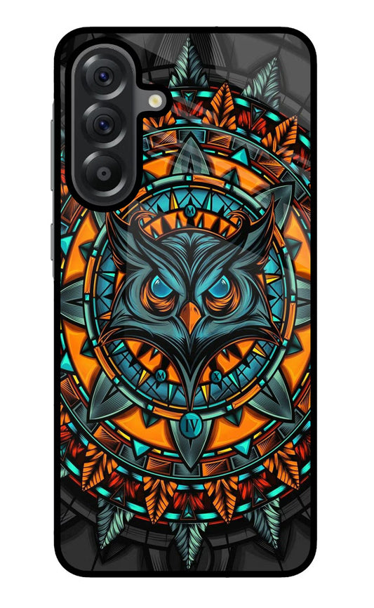 Angry Owl Art Samsung A56 5G Glass Case