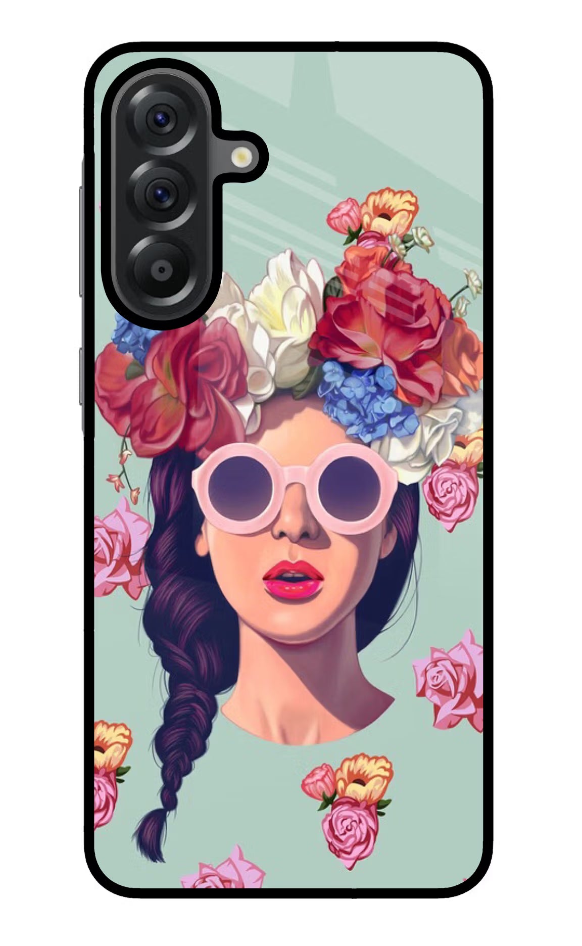 Pretty Girl Samsung A56 5G Glass Case Back Cover by Casekaro