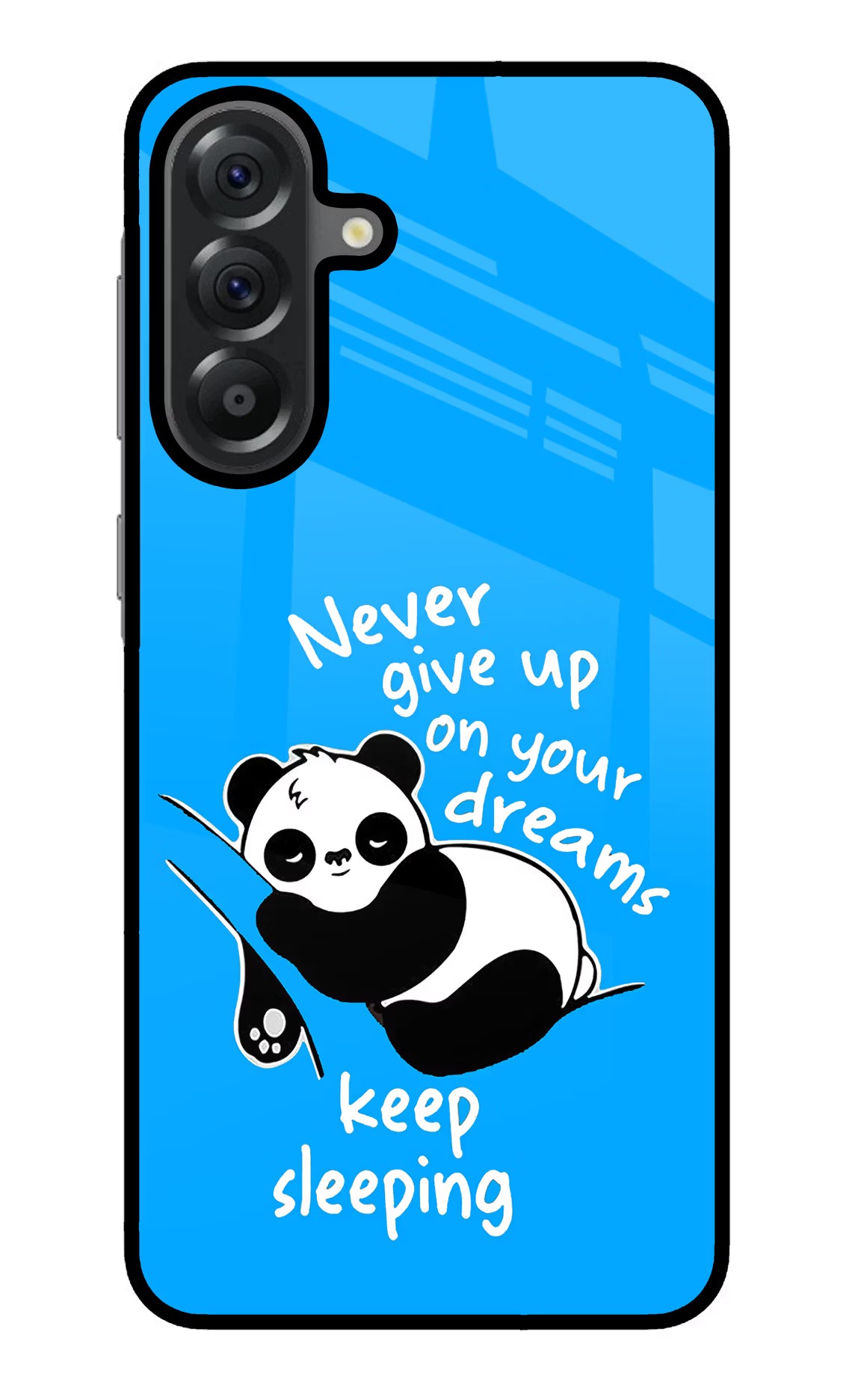 Keep Sleeping Samsung A56 5G Glass Case Back Cover by Casekaro