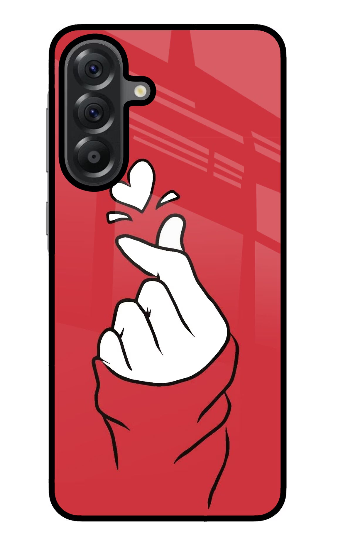 Korean Love Sign Samsung A56 5G Glass Case
