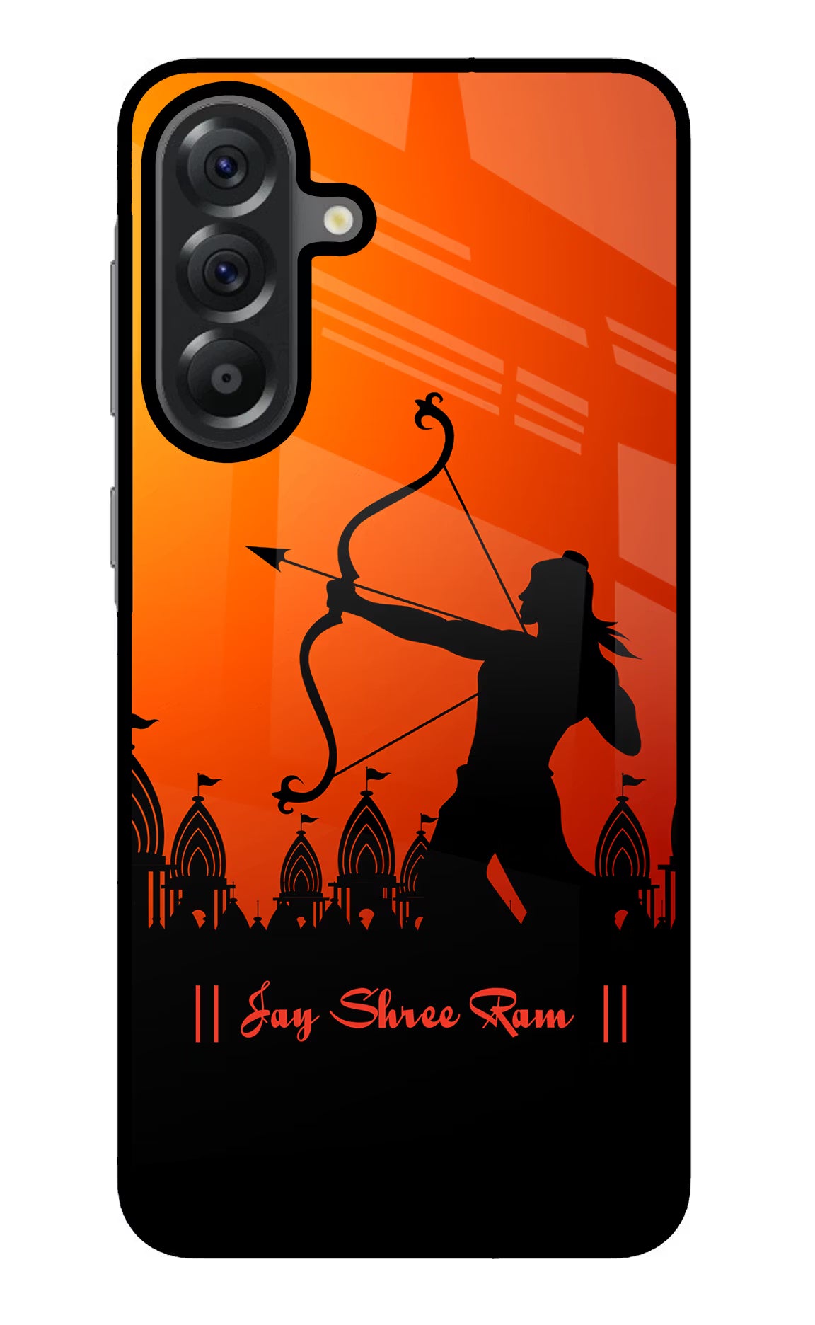 Lord Ram - 4 Samsung A56 5G Glass Case Back Cover by Casekaro