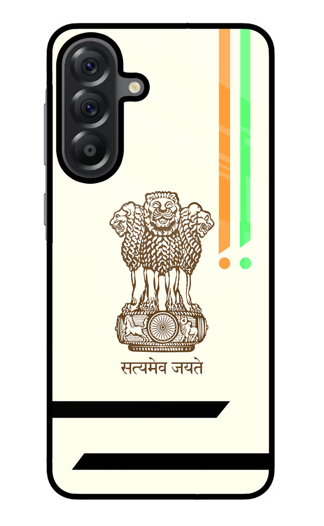 Satyamev Jayate Brown Logo Samsung A56 5G Glass Case