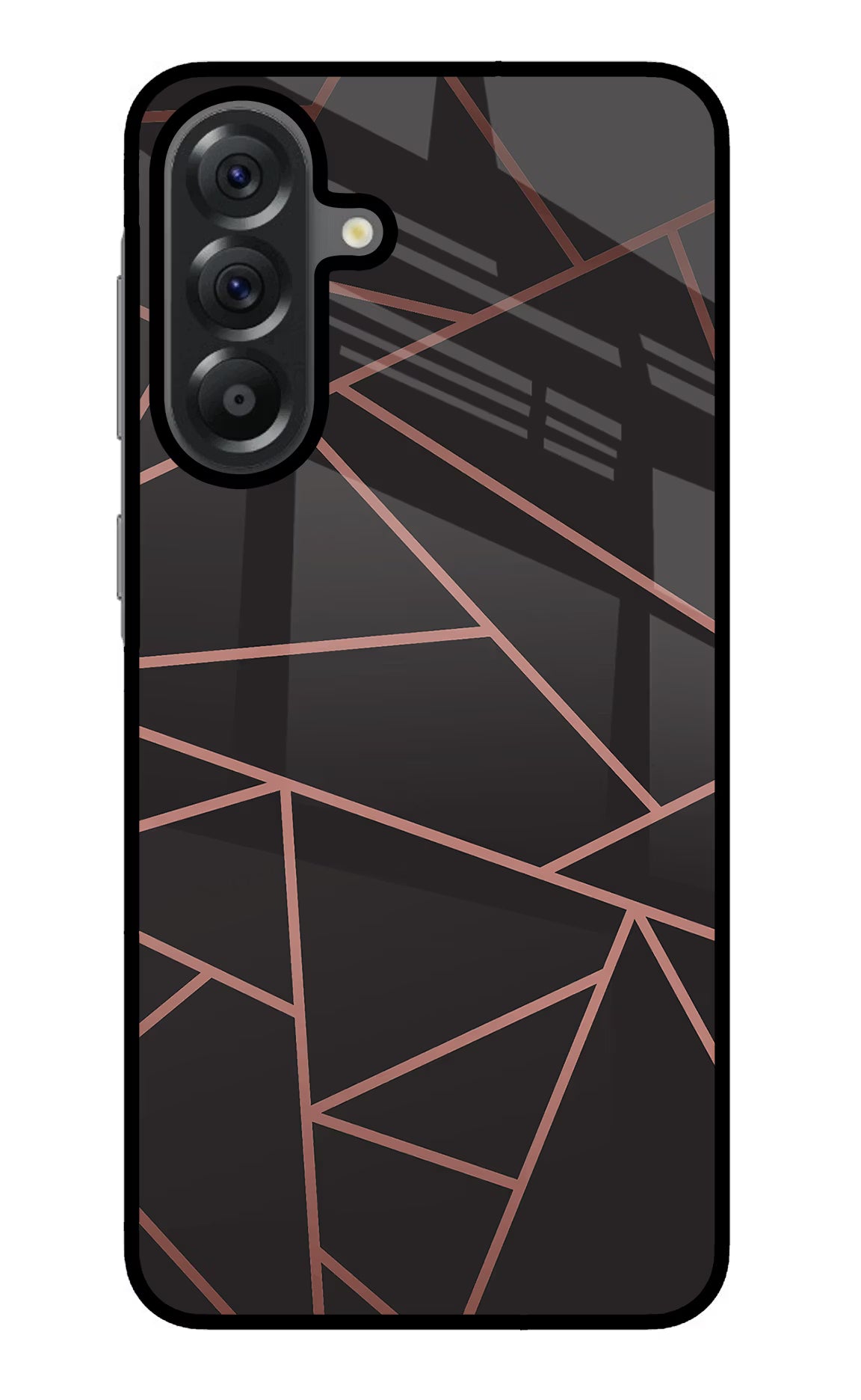 Geometric Pattern Samsung A56 5G Glass Case Back Cover by Casekaro
