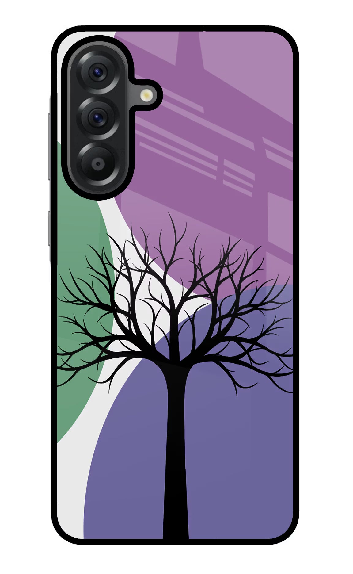 Tree Art Samsung A56 5G Glass Case Back Cover by Casekaro