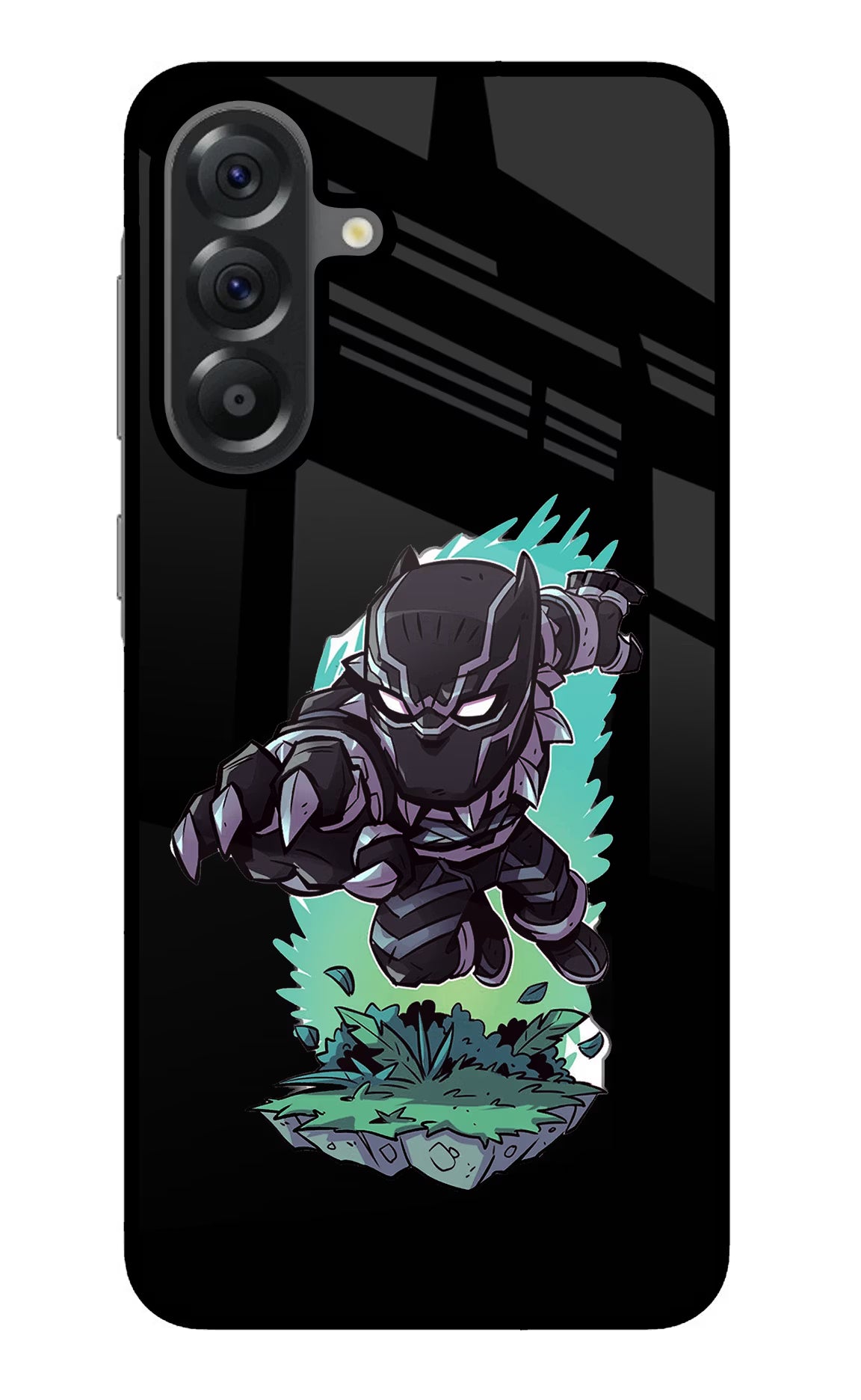 Black Panther Samsung A56 5G Glass Case Back Cover by Casekaro