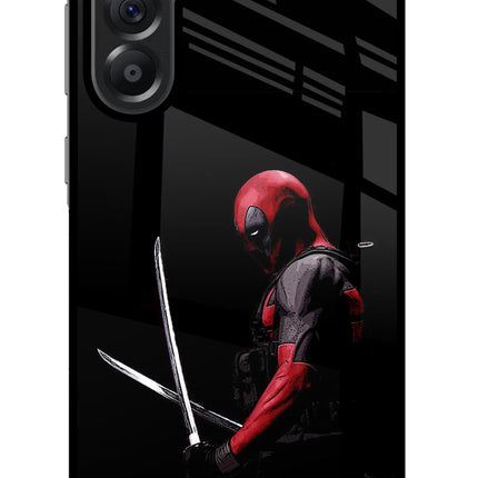 Deadpool Samsung A56 5G Glass Case Back Cover by Casekaro