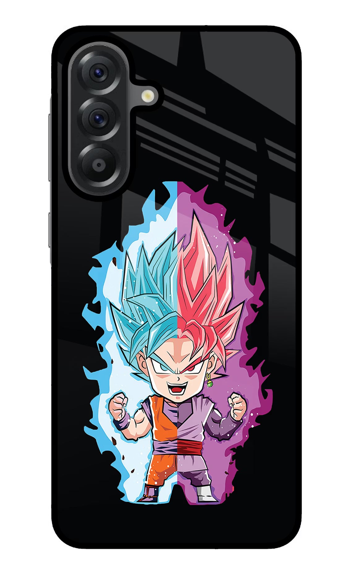 Chota Goku Samsung A56 5G Glass Case Back Cover by Casekaro