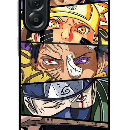 Naruto Character Samsung A56 5G Glass Case Back Cover by Casekaro