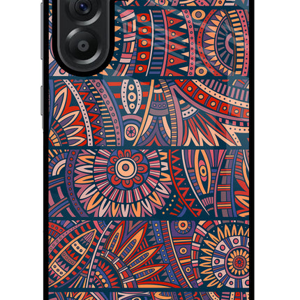 African Culture Design Samsung A56 5G Glass Case Back Cover by Casekaro