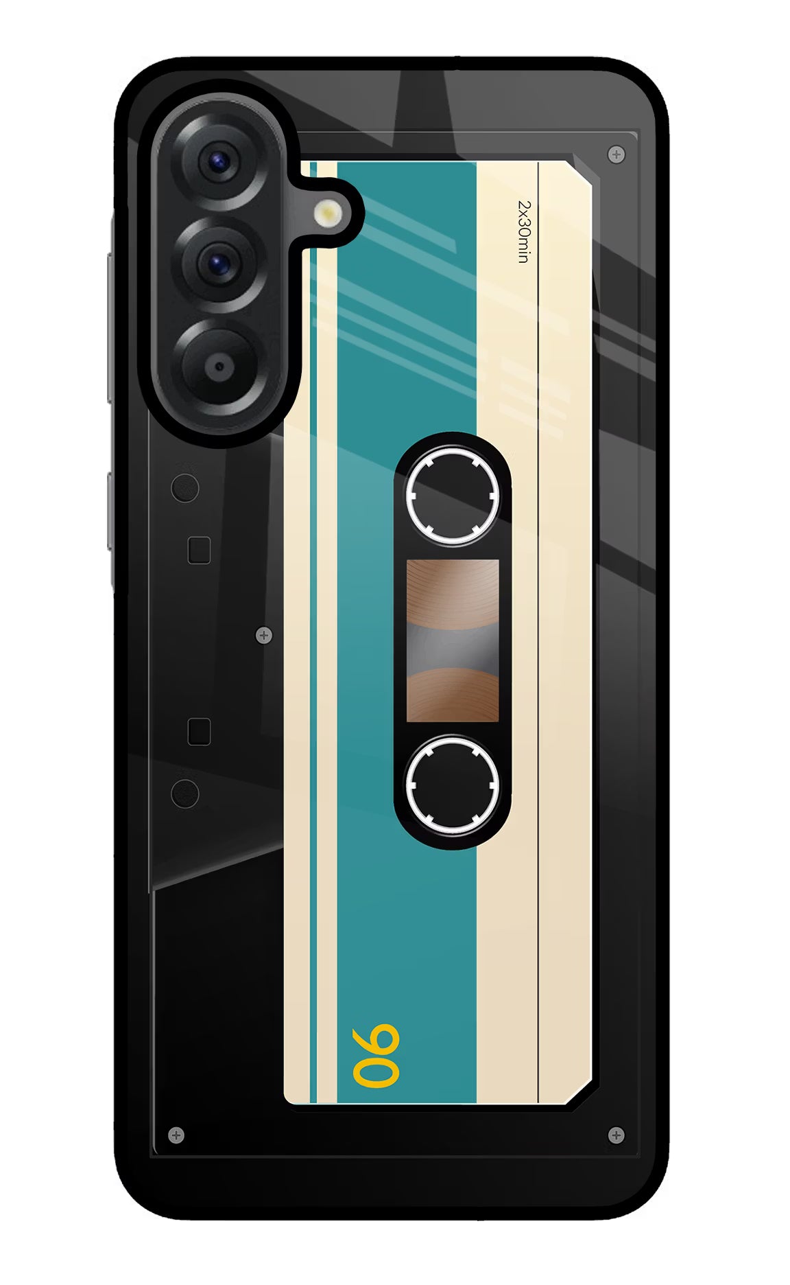 Cassette Samsung A56 5G Glass Case Back Cover by Casekaro